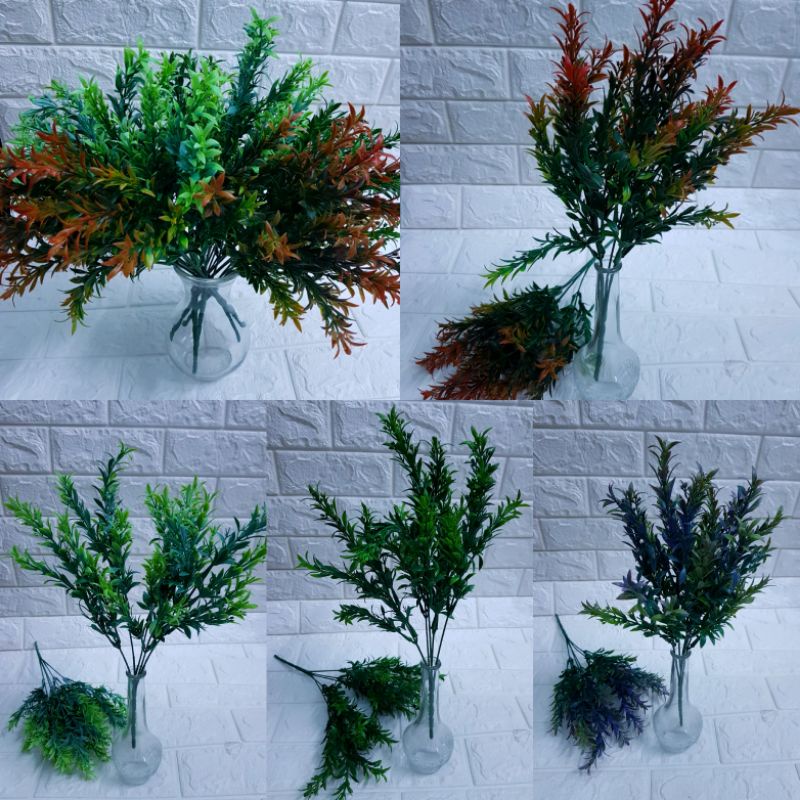rumput padi artificial - bunga hiasan dekorasi cab 5