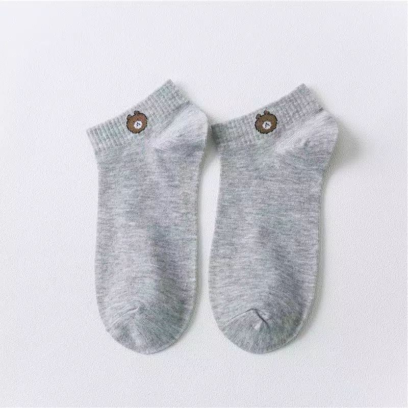 KAOS KAKI PENDEK BROWN CEWEK / KAOS KAKI SEMATA KAKI ANKLE WANITA-ABU ABU