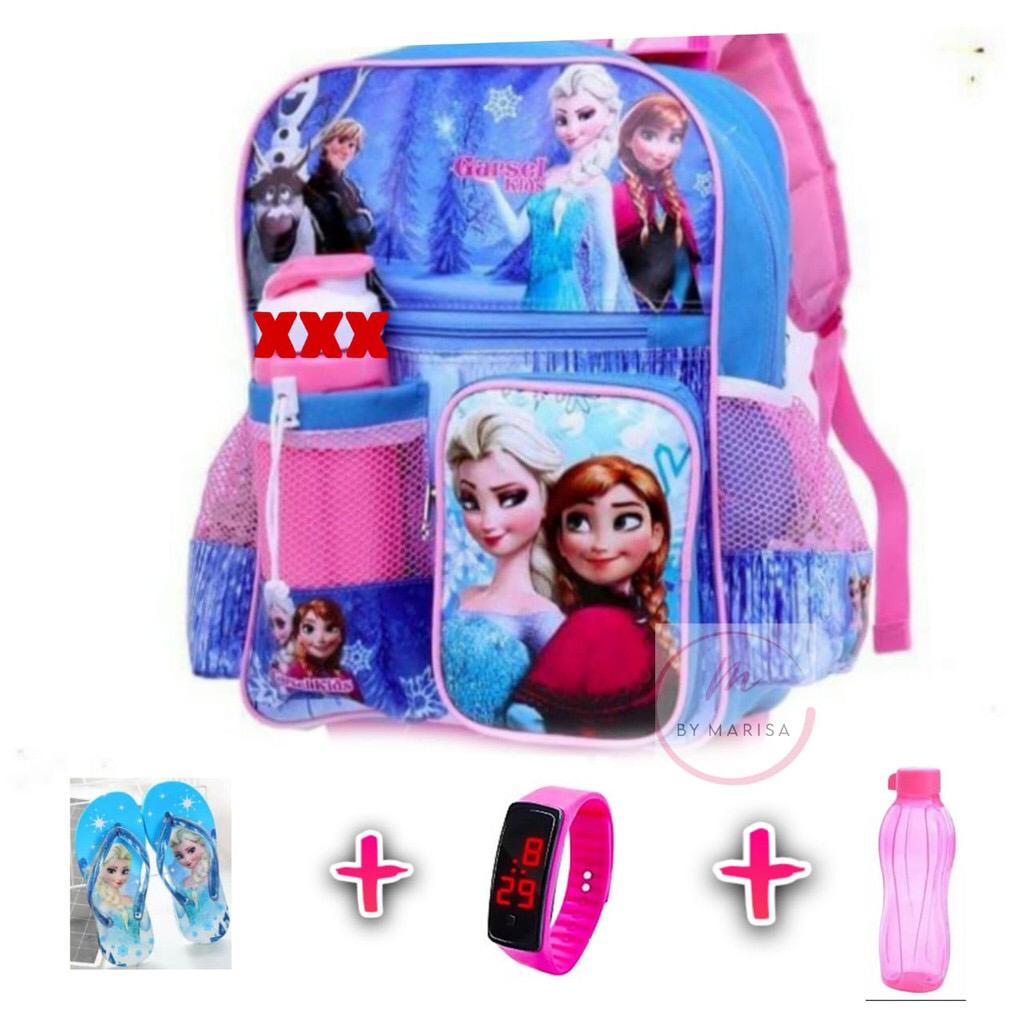 NEW TAS ANAK RANSEL 4IN1 BOTOL DAPAT BONUS / TAS SEKOLAH LUCU / TAS ANAK KARAKTER GRATIS BOTTLE