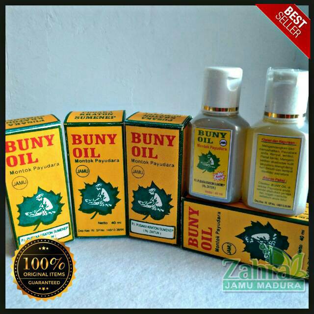 BUNY OIL MONTOK PAYUDARA DAN BOKONG RAMUAN ASLI MADURA