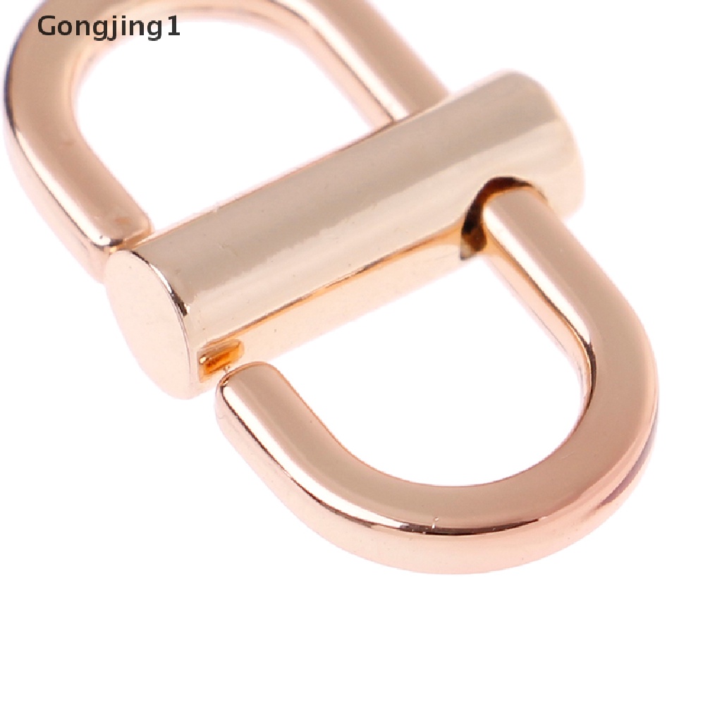 Gongjing1 1 Pasang Strap Rantai Metal Adjustable Aksesoris Tas Bahu Wanita