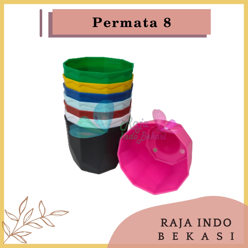 Pot Permata 8CM Putih Hijau Mint Biru Pink 8 Cm Putih Murah Uk Mirip Pot Tawon 10