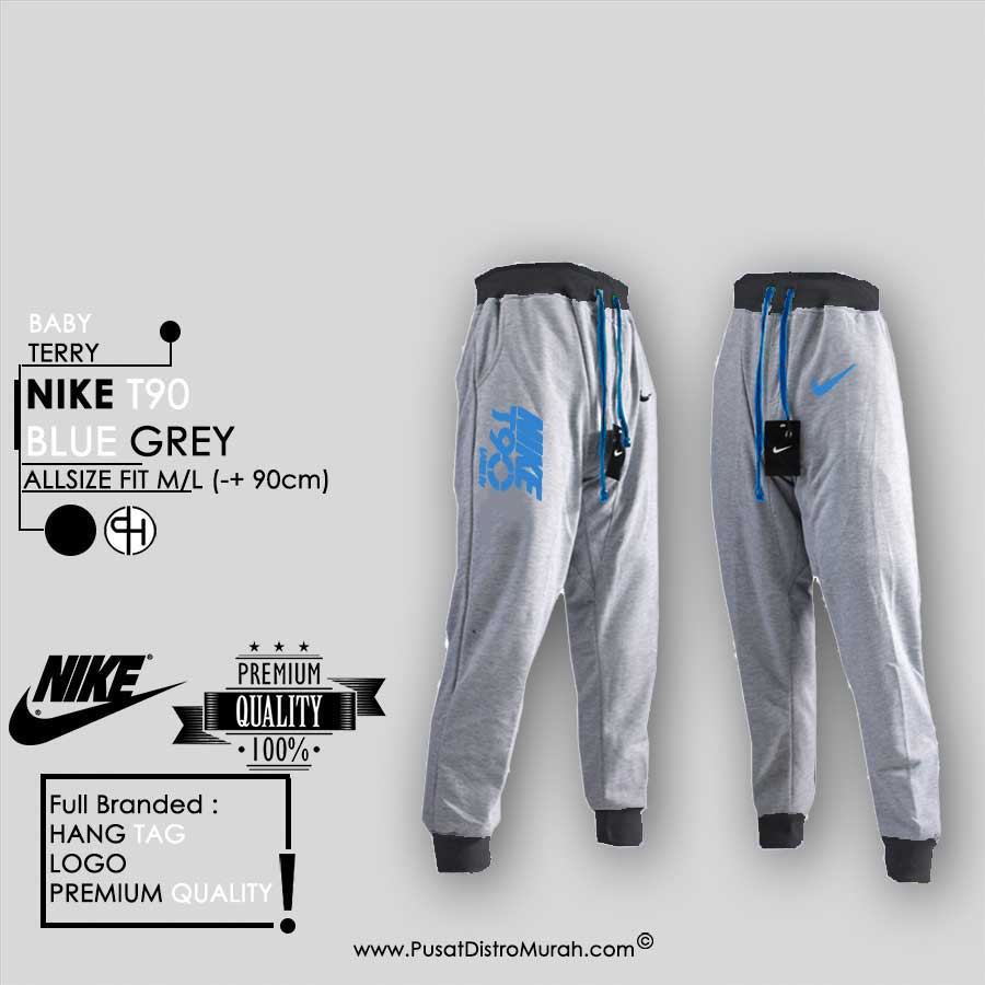Celana olahraga/jogger training/sweatpants grosir nike t90 grey - abu abu terbaru & termurah