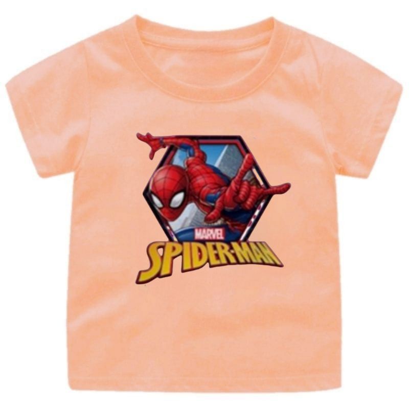 KAOS ANAK (SPIDERMAN) CEWEK-COWOK 1-12TAHUN FASHION ANAK TERBARU