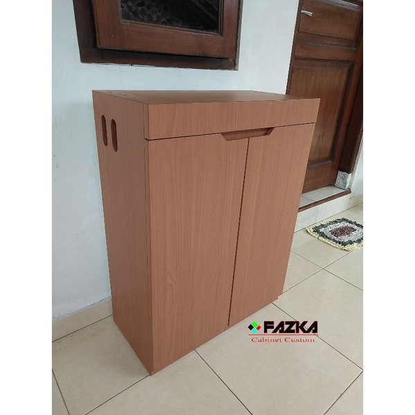 Cabinet Custom Aquarium 60cm Knockdown Sistem | dengan rak dan skat tengah