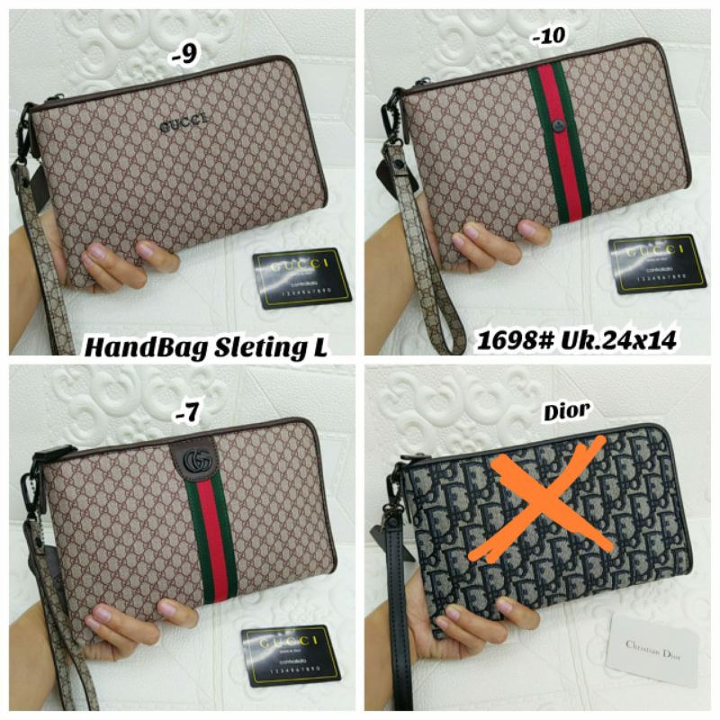 Handbag Seleting L Wanita Import / Cluthbag Banyak Slot Card