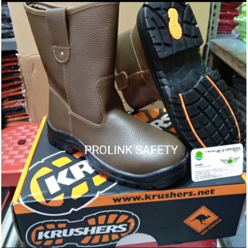 KRUSHER TEXAS COKLAT  ORIGINAL SEPATU SAFETY