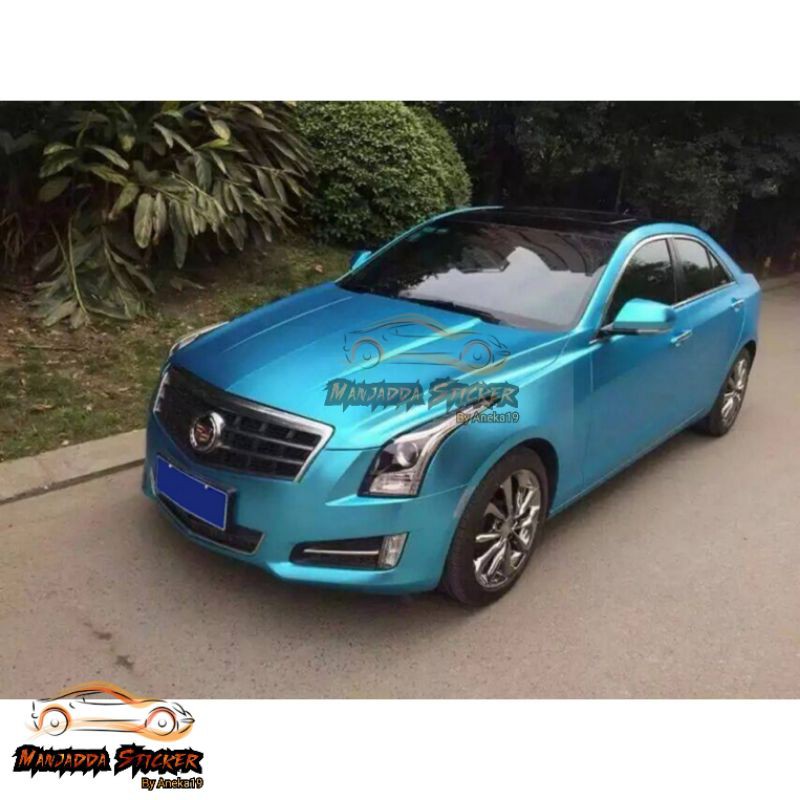 Stiker skotlet motor matte metallic chrome doff / sticker mobil L 152 cm