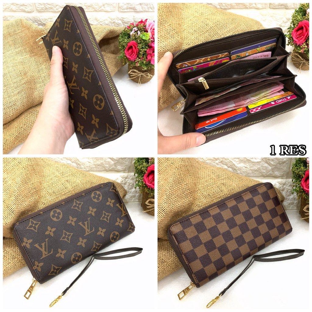 Dompet LV 1 Res AMELIA impor super 1 resleting berkualitas dompet