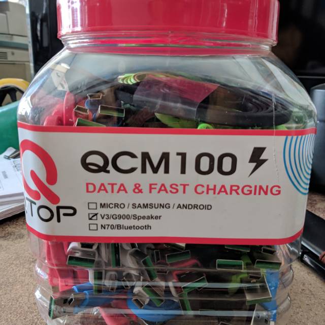 Kabel USB Qtop V3 , Colokan Speaker , Music Box , HP Cina , G900