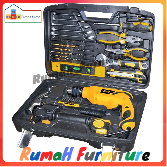 Krisbow set bor listrik beton 600 w 37 pcs