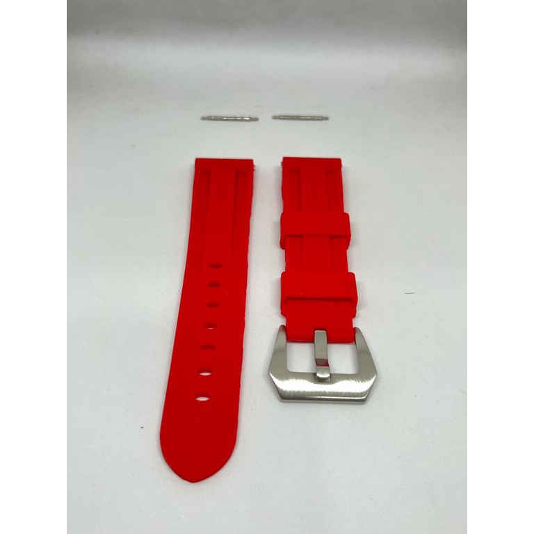 STRAP PANERAI / TALI JAM PANERAI 22mm 24mm STRAP UNIVERSAL  Silicone Rubber LUMINOR PANERAI  Color silikon karet Strap kulit silikon premium Amazfit samsung Xiaomi band