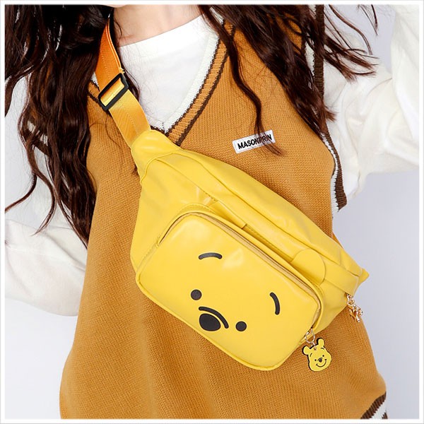 DISNEY x SKYBLUE - POOH leather bum bag