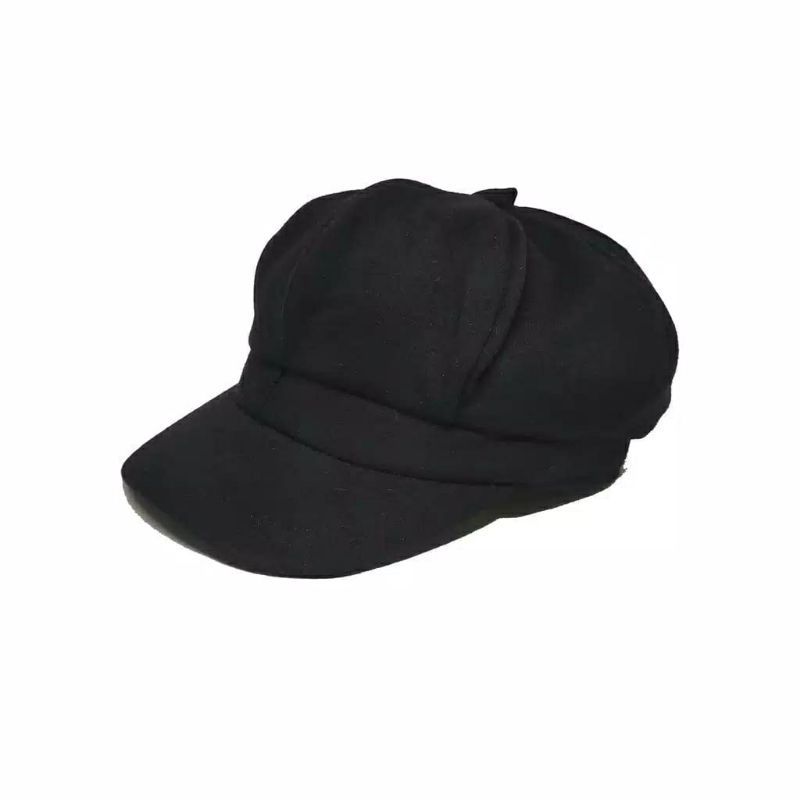 Topi apolo anak bayi 1-2 tahun/topi anak korea/topi anak lucu-Hitam