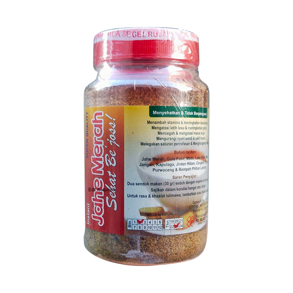 

JAHE MERAH Bubuk Instant Sehat Be’Joss - 200gr