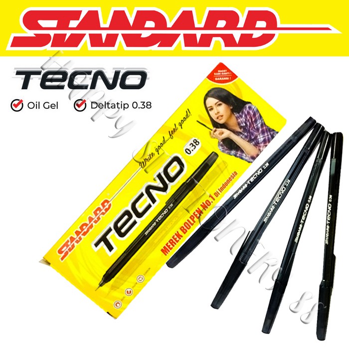 

PULPEN BOLPEN BALLPOINT STANDARD TECNO DELTATIP 0.38 - 12PCS PACK