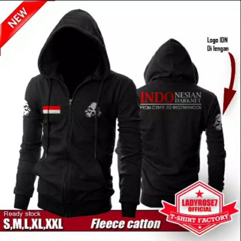 jaket hoodie Zipper Indonesian Darknet