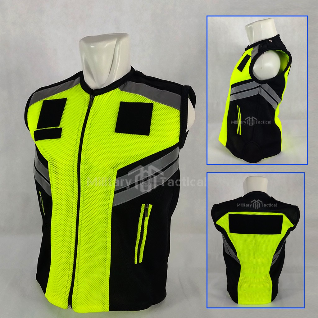 Rompi Security / Satpam Terbaru Bahan Tebal Double Mesh Polosan