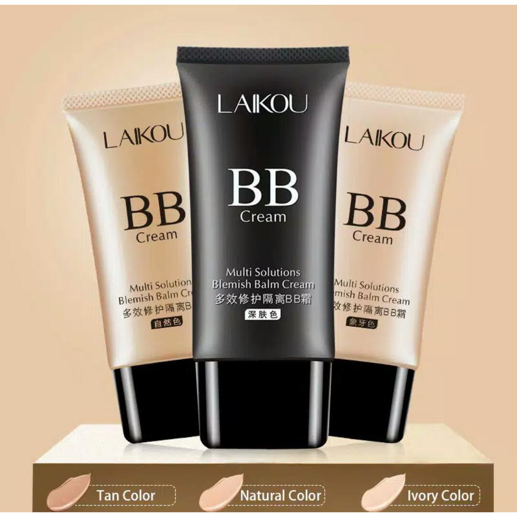 LAIKOU BB Cream Pelembab Wajah Multi Solutions Blemish Balm Cream