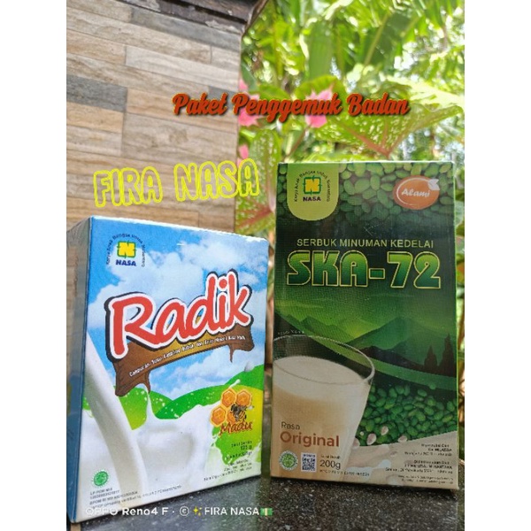 PAKET PENGGEMUK BADAN NASA SUSU PENGGEMUK SUSU RADIK NASA SUSU KEDELAI  PENGGEMUK BADAN