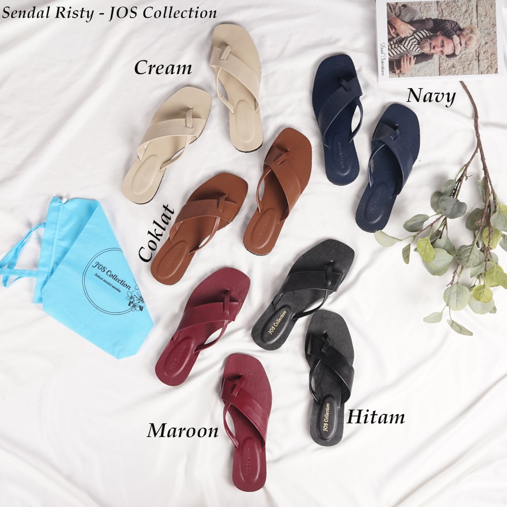 Sandal Jepit Wanita Flat - Risty by JOS Collection