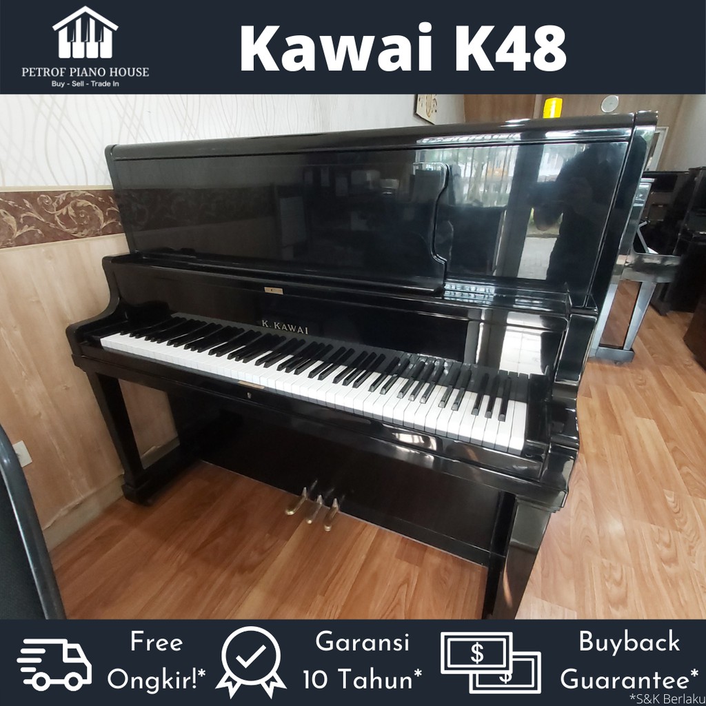 Kawai K48 Upright Piano Bekas Second