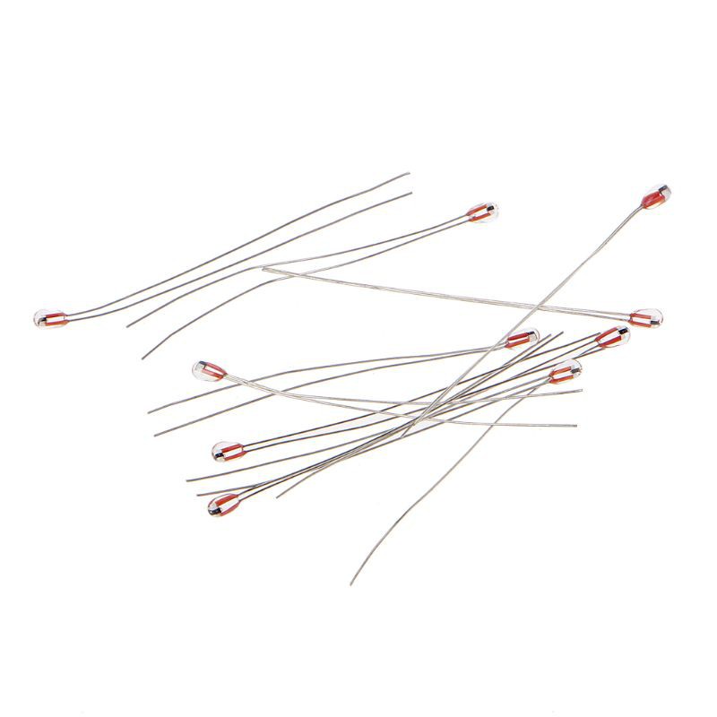 Vivi 10pcs Thermistor Sensor Suhu 100k Ohm Ntc 3950 1% 1.8mm Untuk Printer 3d