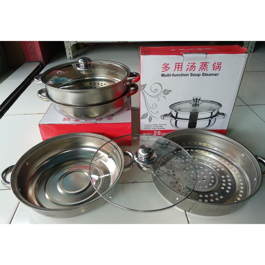 Panci steamer 2 susun stainles / panci siomay