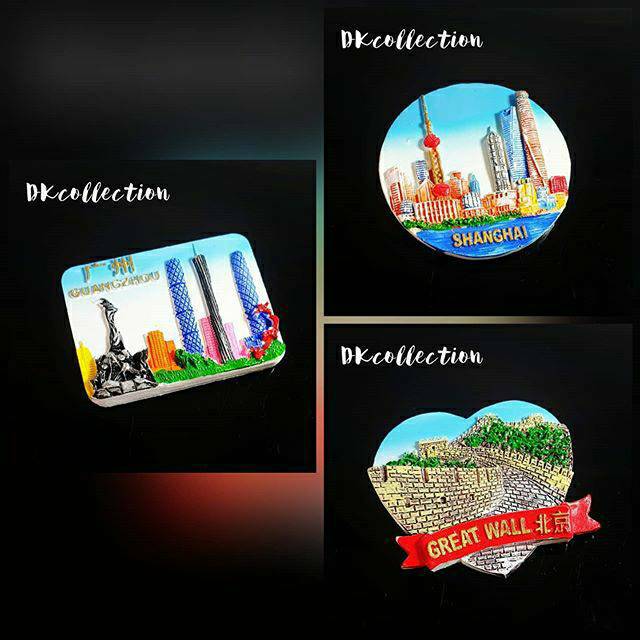 Tempelan kulkas china tempelan kulkas cina magnet shanghai beijing magnet china cina souvenir