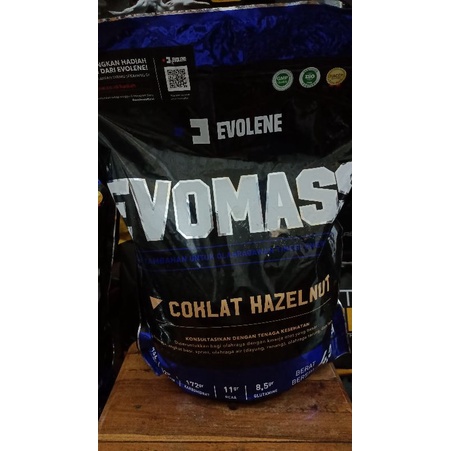 Evolene Evomass Gainer 10 lbs 4.5 kg / Evo Mass 10lbs 10lb 10 lb 4500 gr gram Bocor