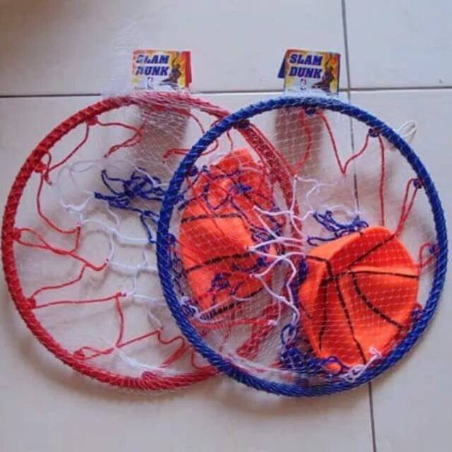 Mainan Ring Basket + Bola Baket / Basket Set Ring + Bola