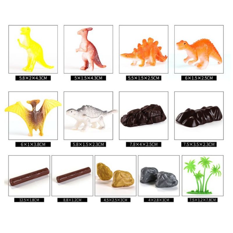 Dinosaurus Miniature / figurin dino 44 pcs