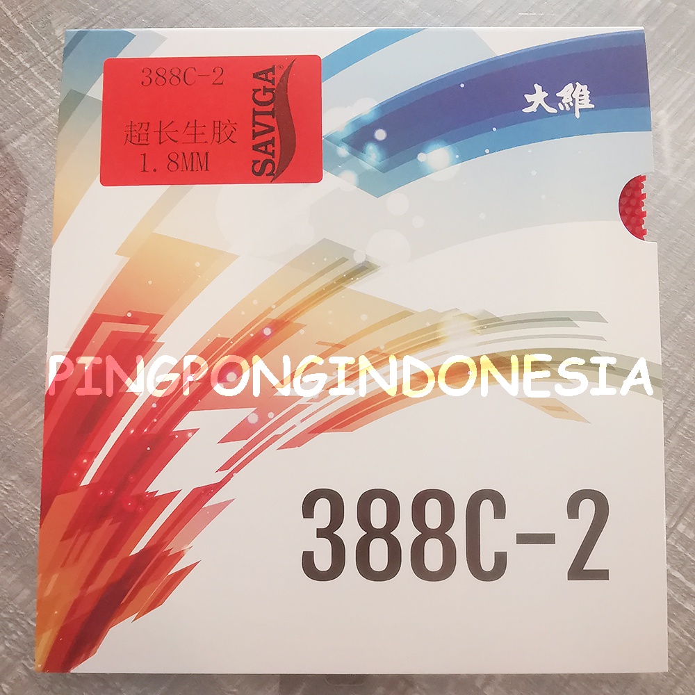 Dawei 388 C-2 Saviga - Karet Bintik Bertahan Panjang Long Pips Rubber Pingpong Tenis Meja 388C-2 388