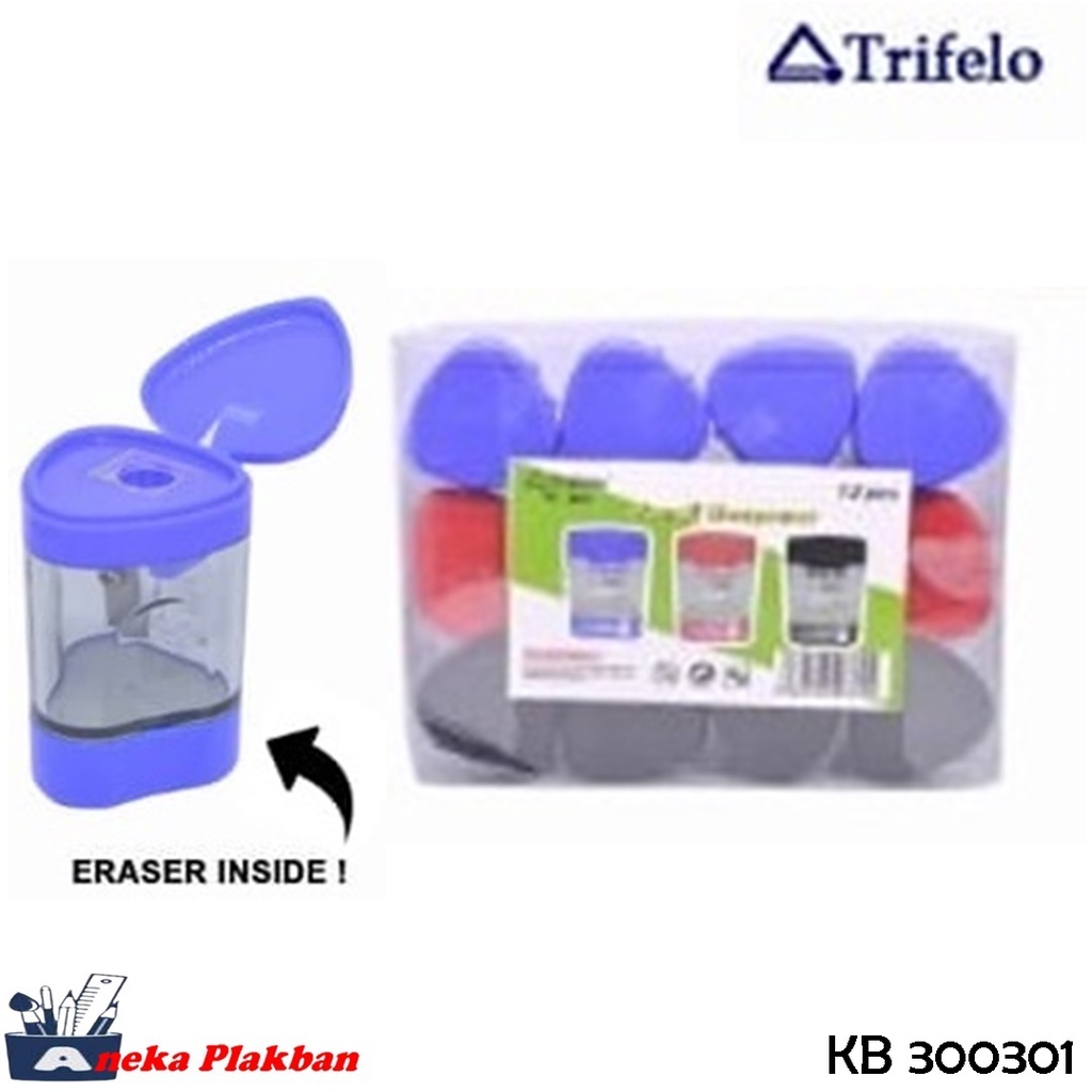 

[BOX/12PCS] TRIFELO RAUTAN PENSIL + ERASER TF-902