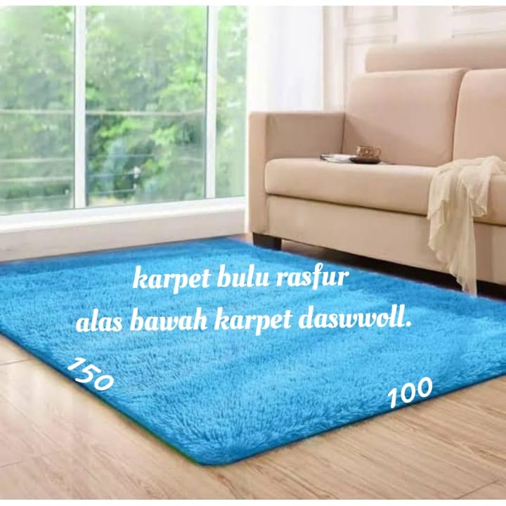 karpet &amp; tikar bulu rasfur ukuran 150x100