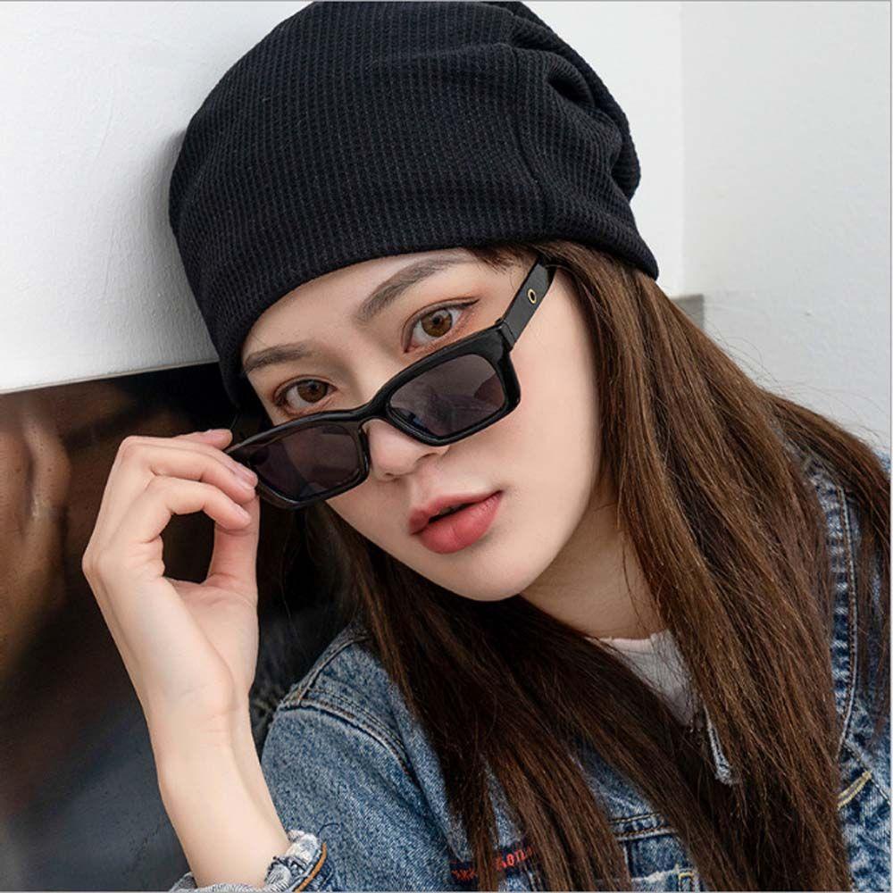 Mxbeauty Kacamata Jennie Pria Vintage Anti UV Anti-Reflective Pelindung Mata Square Women Sunglasses