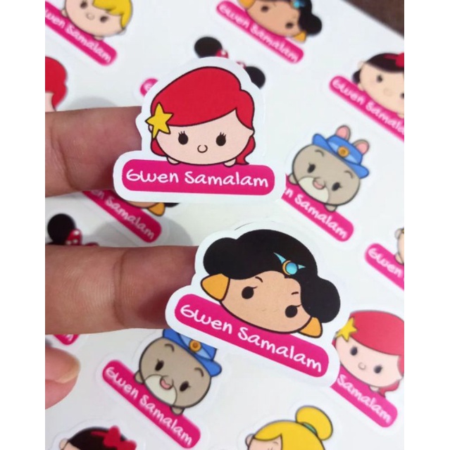 

LABEL STICKER NAMA / STICKER TRANSPARANT / STICKER NAMA