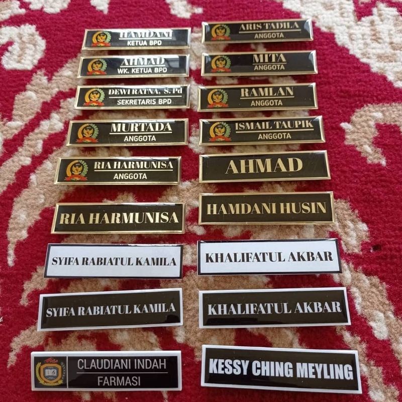 

NAME TAG ACRILIC BERKUALITAS