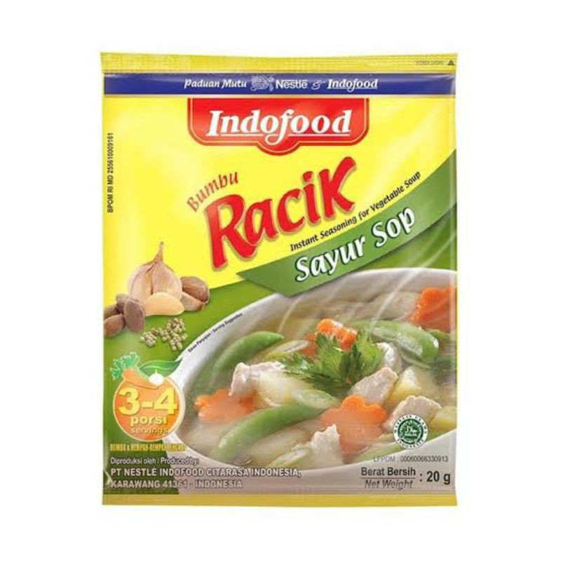 Indofood Racik Nasi Goreng, Racik Ayam Goreng, Racik Sayur Sop