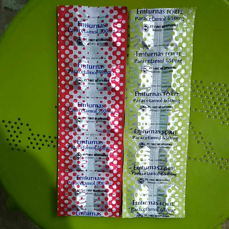 EMTURNAS TAB (Obat Sakit Kepala/Gigi, Penurun Panas, Nyeri)