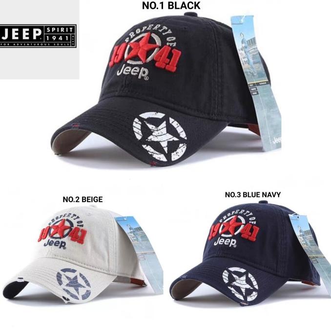 Topi Jeep Spirit Original / Topi Jeep 1941 Import Terlaris