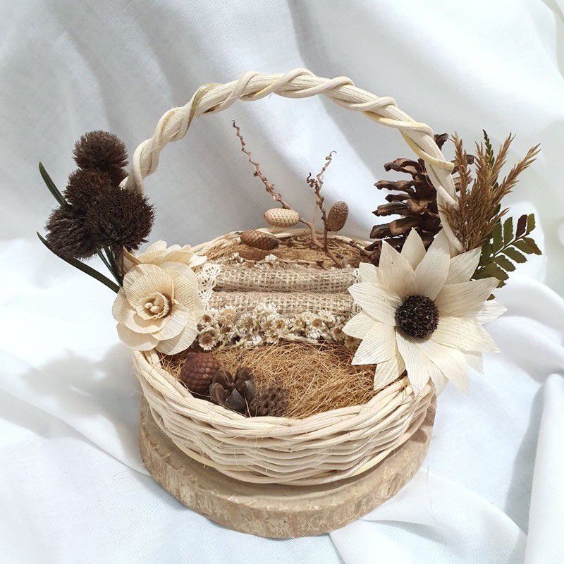 keranjang rotan diameter 11 cm