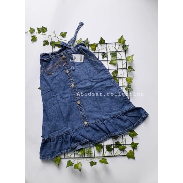 rok jeans panjang / rok jeans anak / rok panjang untuk anak umur 01-10 tahun