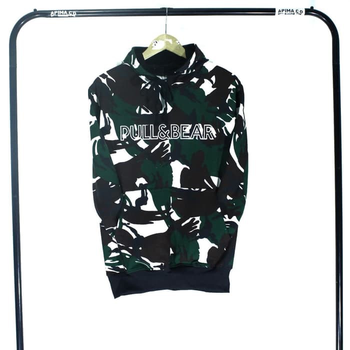 JAKET HOODIE PULL&BEAR ARMY DISTRO SWAG Slayershop