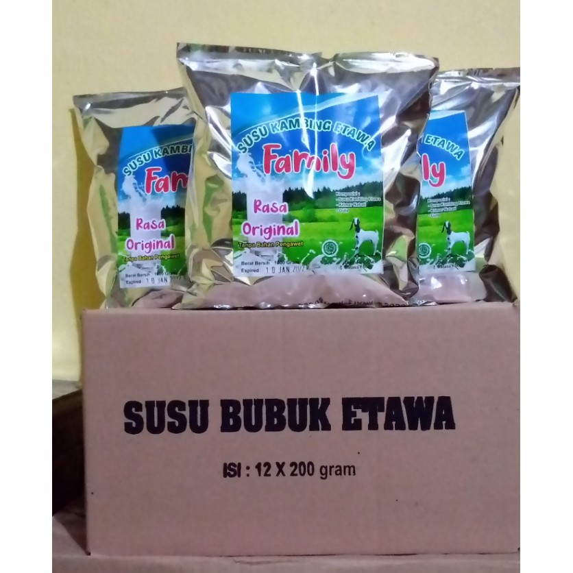 Susu Kambing Etawa Family Rasa Original 1 Kg Alufoil