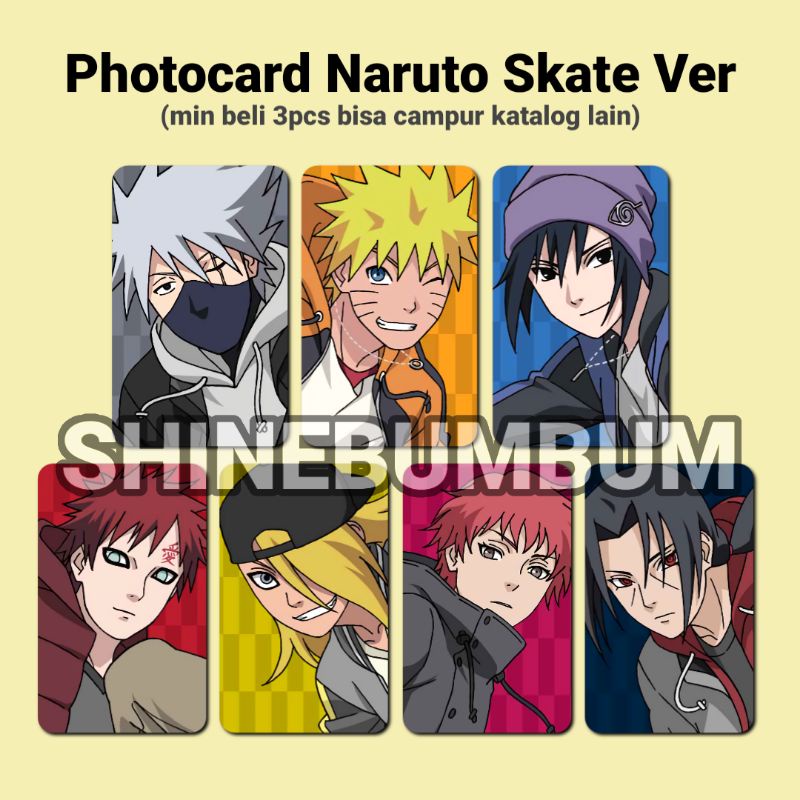 Photocard Anime Naruto Skate Ver (2 SISI)