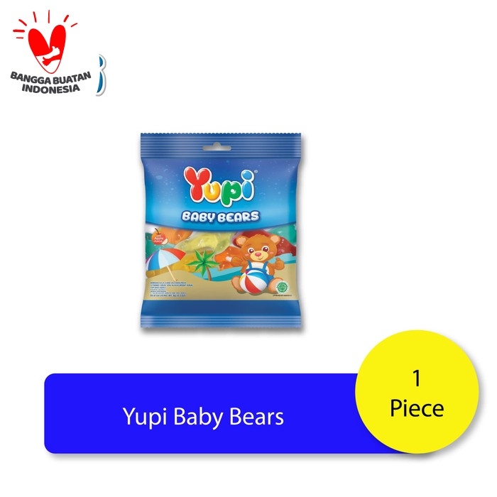 

YUPI BABY BEARS 45gr / PERMEN YUPI BERUANG / YUPI BEARS / PERMEN YUPI / YUPI JELLY