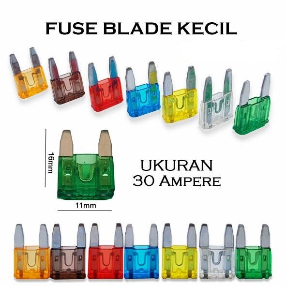 Sekring Sikring Pius Fuse Blade Tancap Kecil / Mini Mobil Motor 5A 10A 15A 20A 25A 30A