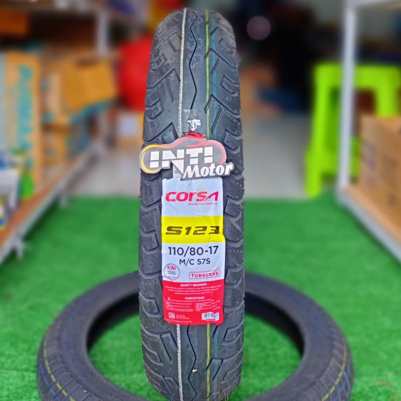 Ban CORSA 110/80 ring 17 MOTIF S123 TUBLES S123 TUBELESS TIRES Corsa 110 80 17 BAN Tubless 110 80 RI