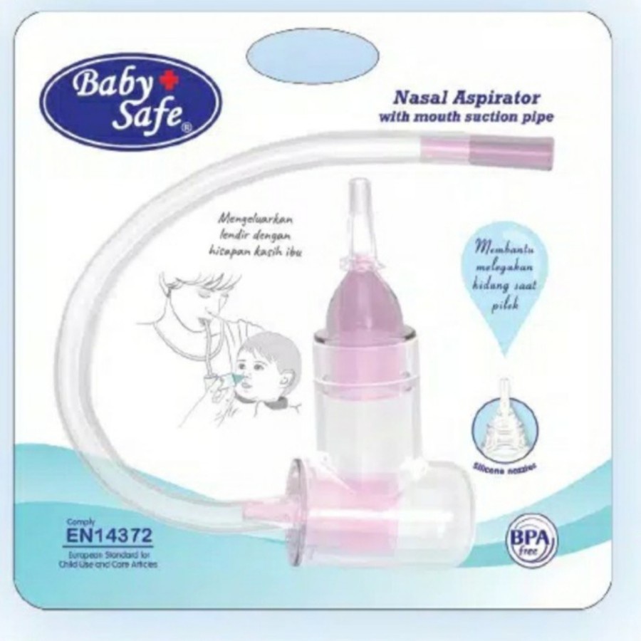 Baby Safe Nasal Aspirator With Mouth Suction Pipe